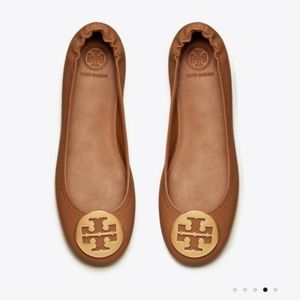 Tory Burch Minnie travel flats - Royal Tan